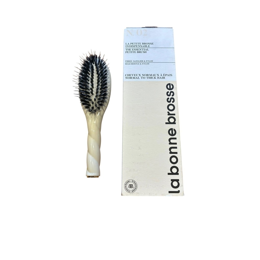 La Bonne Brosse N.02 Essential Petite Hair Brush Boar Bristle Nylon Normal  Hair